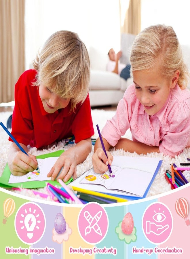 Nezyo 60 Pcs Easter Coloring Books For Kids Easter Activity Books for Boys and Girls Ages 6-12 Bunny Chicken Egg Basket Stuffer Gifts for Boys Girls Party Favors Supplies School - Image 3